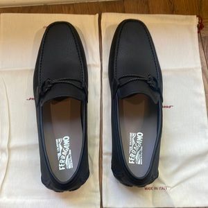 Salvatore Ferragamo front for black loafers. Brand new never been worn. 13 D